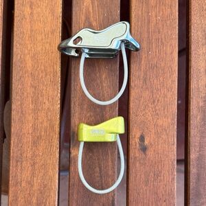 Petzl Climbing Belay Devices Silver and Gold